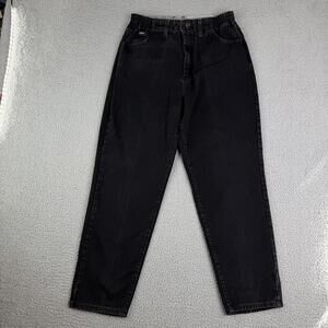 LEE Vintage Riders High Rise Taper Leg Black Denim Bareback Jeans Women’s 30x28